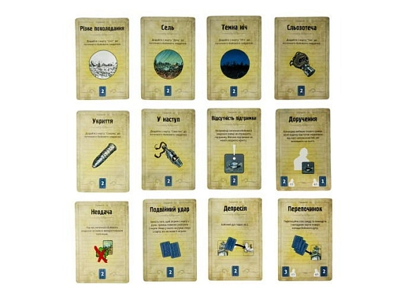 Настольная игра "Братья. Снова в бой!" (The Grizzled: At Your Orders!), бренду Планета Игр, для 1-5 гравців, час гри < 30мин. - 4 - KUBIX