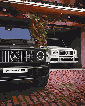Картина по номерам Гелендваген AMG (40х50 см), бренду Origami - KUBIX