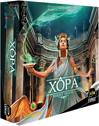Настольная игра Хора. Рассвет империи (Khôra: Rise of an Empire), бренду Kilogames, для 2-4 гравців, час гри > 60мин. - KUBIX