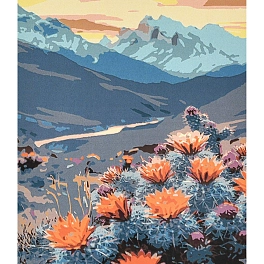 Картина по номерам Цвітіння в гірській тиші (40х50 см)