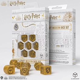 Набор кубиков Harry Potter. Hufflepuff Modern Dice Set - Yellow