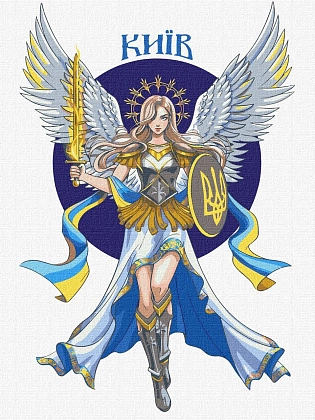 Картина по номерам Берегиня Києва (30х40 см), бренду Ідейка - KUBIX