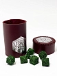 Миниатюра товара Стакан для кубиков D20 бордового цвета Dice Cup - 7