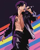 Миниатюра товара Картина по номерам K-pop BTS Мелодия голоса (BTS) (40х50 см) - 1