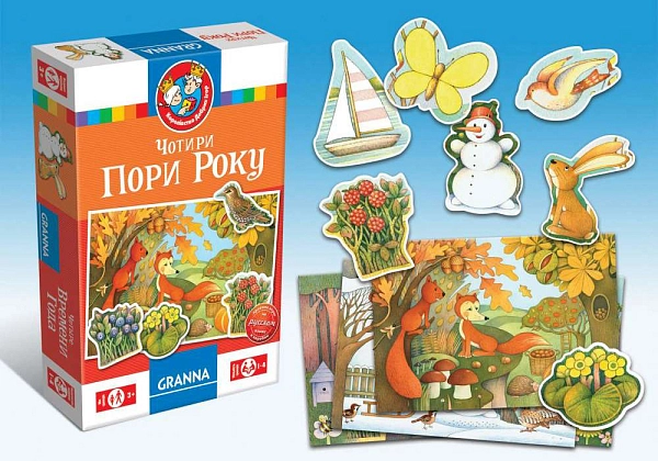 Настольная игра Четыре времени года (Four seasons of the year), бренду Granna, для 1-4 гравців, час гри < 30мин. - 2 - KUBIX