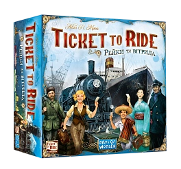Настольная игра "Билет на поезд: Рельсы и паруса" (Ticket to Ride: Rails & Sails)