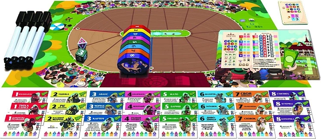 Настільна гра Верхогони (Long Shot: The Dice Game), бренду Games 7Days, для 1-8 гравців, час гри < 30хв. - 7 - KUBIX