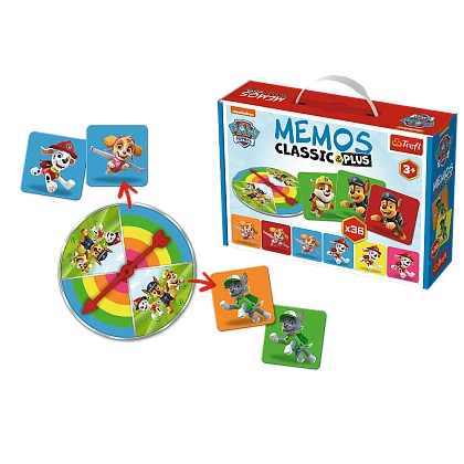 Мемос Классический: Щенячий патруль (Memos Classic&plus Paw Patrol), бренду Trefl, для 1-2 гравців - 4 - KUBIX