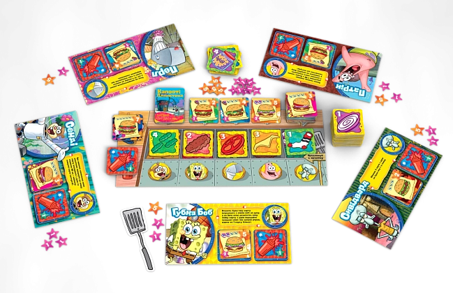 Настольная игра Губка Боб Квадратные Штаны (Spongebob Squarepants), бренду Rozum, для 2-5 гравців, час гри < 30мин. - 3 - KUBIX
