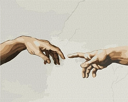 Картина по номерам Створення Адама (40х50 см)