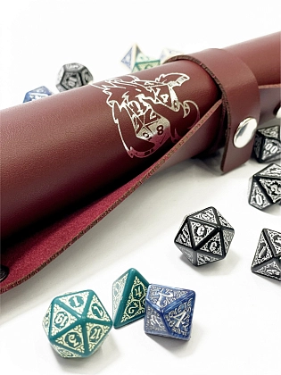 Лоток для кубиков Дракон бургундий Dice Tray, бренду Планета Игр - 5 - KUBIX