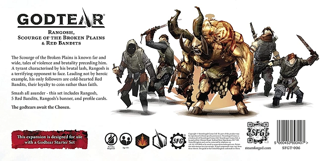 Настільна гра Godtear: Rangosh, Scourge of the Broken Plains & Red Bandits (EN), бренду Steamforged Games Ltd. - 2 - KUBIX