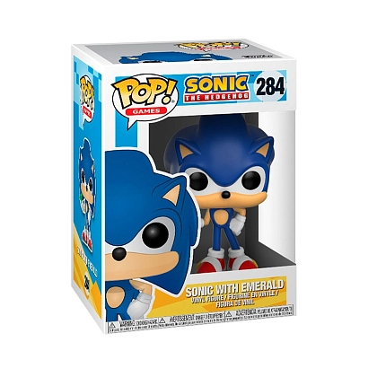 Ігрова фігурка FUNKO POP! СОНІК ЗІ СМАРАГДОМ (Sonic) #284, бренду Funko - 3 - KUBIX