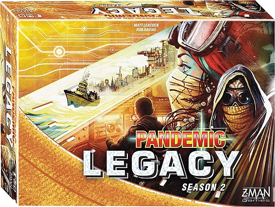 Настольная игра Pandemic: Legacy. Season 2 (Пандемия Легаси Сезон 2 (жёлтая коробка)) (EN), для 2-4 гравців, час гри > 60мин. - KUBIX