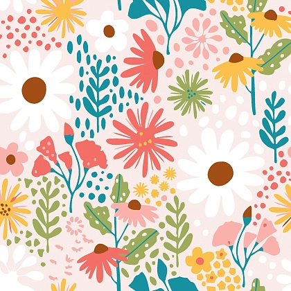 Картина по номерам Полотно цветов (20х20 см), бренду Strateg - KUBIX