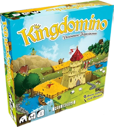 Настольная игра Доминошное королевство (Kingdomino), бренду Feelindigo, для 2-4 гравців, час гри < 30мин. - KUBIX