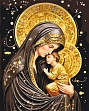 Миниатюра товара Картина по номерам Пресвятая Богородица (40х50 см) - 1