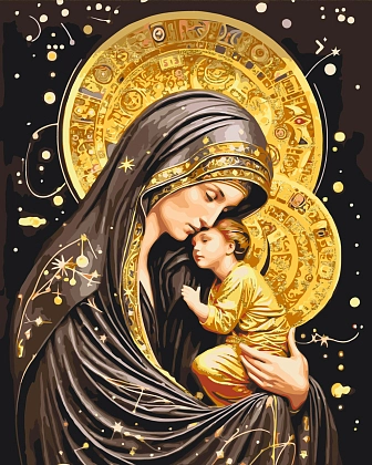 Картина по номерам Пресвятая Богородица (40х50 см), бренду Origami - KUBIX