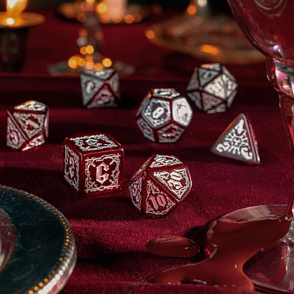 Набор кубиков Bloodsucker Scarlet Dice Set (7), бренду Q-Workshop - 5 - KUBIX
