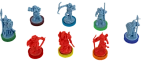 Мініатюра товару Настільна гра Війна Персня: Кольорові бази (War of The Ring Colored Plastic Rings. Core Set) - 1