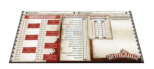 Настольная игра Зомбицид. Непокоренная Империя (Zombicide: White Death. Eternal Empire), бренду Geekach Games, для 1-6 гравців, час гри < 30мин. - 4 - KUBIX