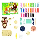 Миниатюра товара Набір для творчості Містер тісто Teddy's Picnic Strateg українською мовою (41033) - 2