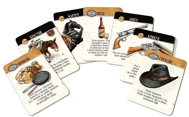 Купити Настольная игра Легенды Дикого Запада (Western Legends), бренду Woodcat - 5 - KUBIX Настольная игра Легенды Дикого Запада (Western Legends), бренду Woodcat, для 2-6 гравців, час гри < 60мин. - 5 - KUBIX