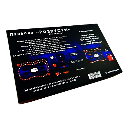 Настольная игра "Разврат" для компании, бренду Точка Games, для 3-8 гравців - 2 - KUBIX