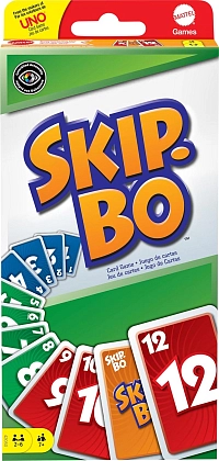 Настольная игра Skip-Bo (Mattel), бренду Mattel, для 2-6 гравців, час гри < 30мин. - KUBIX