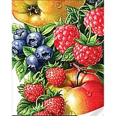 Миниатюра товара Алмазная мозаика Фрукты, ягоды (30х40 см) - 1