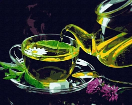 Картина по номерам Зелёный чай (40х50 см)