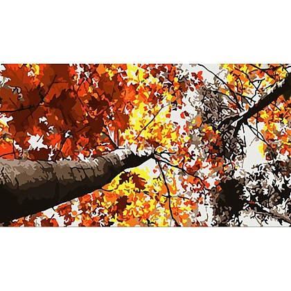 Картинка по номерам Золото дерев (50х25 см), бренду Strateg - KUBIX