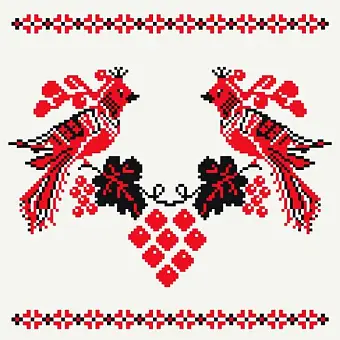 Картина по номерам Весільний орнамент (30х30 см)
