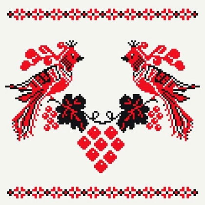 Картина по номерам Весільний орнамент (30х30 см), бренду Art Craft - KUBIX