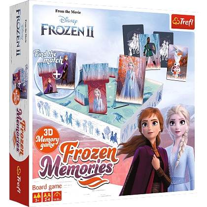 Настольная игра Ледяное Сердце 2: Зимние воспоминания (Frozen 2: Frozen Memories), бренду Trefl, для 2-4 гравців, час гри < 30мин. - KUBIX