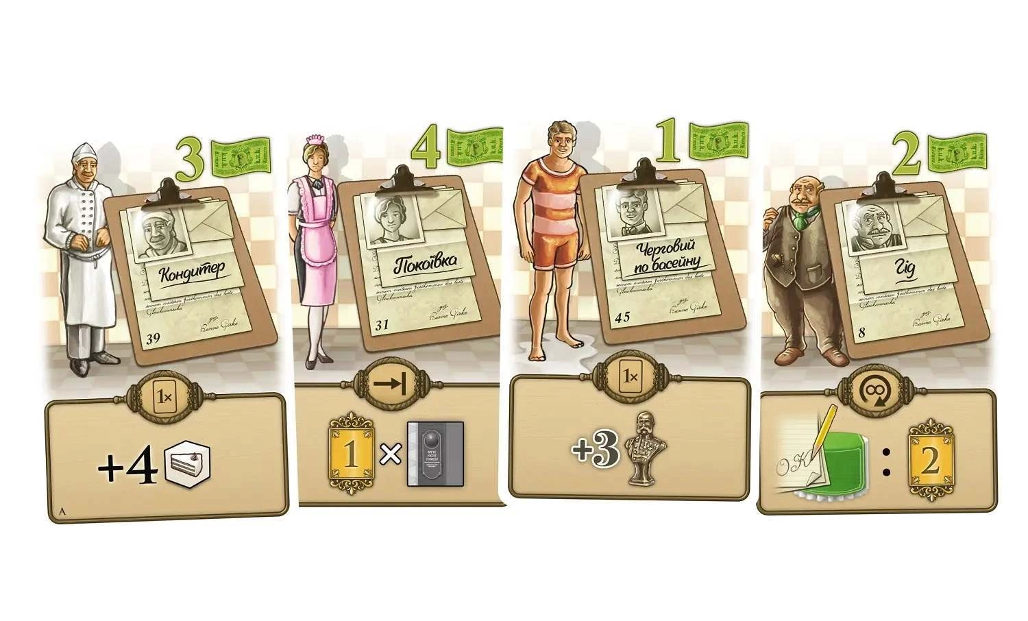 Настольная игра Гранд-отель «Австрия» (Grand Austria Hotel), бренду Lord of Boards, для 2-4 гравців, час гри > 60мин. - 3 - KUBIX