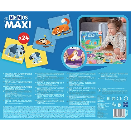 Купити Мемос MAXI Родители и дети животных - 2 - KUBIX Мемос MAXI Родители и дети животных, для 1-2 гравців - 2 - KUBIX