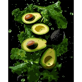 Картина по номерам Зеленый вкус авокадо (40х50 см)