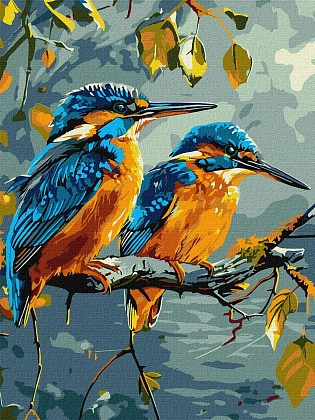 Картина по номерам Украинские птички (30х40 см), бренду Идейка - KUBIX