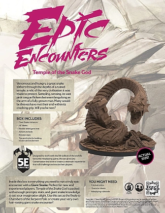 Настільна гра Епічні Сутички: Храм Зміїного Бога (Epic Encounters: Temple of the Snake God) (EN), бренду Steamforged Games Ltd. - 2 - KUBIX
