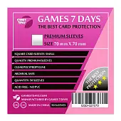 Мініатюра товару Протектори Games7Days (70 x 70 мм) Premium Square (50 шт) - 1