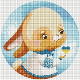 Алмазна мозаїка Зайчик (40х40 см)