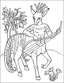 Миниатюра товара Большая книга раскрасок Воины и чудовища - 4