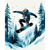 Картина по номерам Сніжний екстрім (40х50 см)