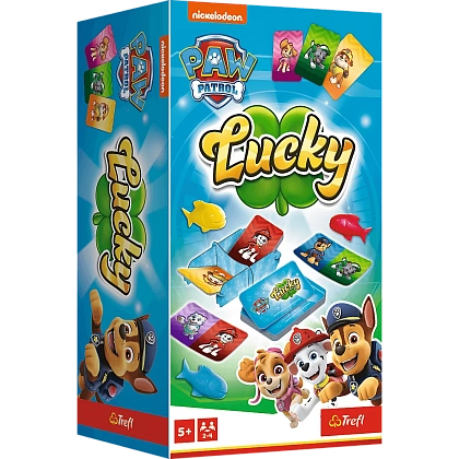 Настольная игра Счастливчик: Веселая команда (Lucky Paw Patrol), бренду Trefl, для 2-4 гравців, час гри < 30мин. - KUBIX