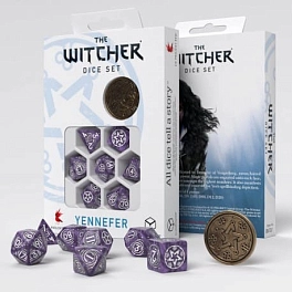 Набор кубиков The Witcher Dice Set. Yennefer - KUBIX Набор кубиков The Witcher Dice Set. Yennefer