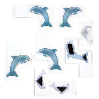 Настільна гра Дельфіни-акробати. Дорожня магнітна гра (Acrobatic dolphins. Road magnetic game), бренду Smart Games, для 1-1 гравців, час гри < 30хв. - 4 - KUBIX