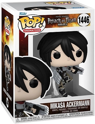 Игровая фигурка FUNKO POP! Микаса Акерман (Mikasa Ackerman) Animation Attack On Titans #1446, бренду Funko - 2 - KUBIX