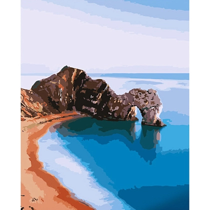 Картина за номерами Скала Durdle Door (40х50 см), бренду Strateg - KUBIX