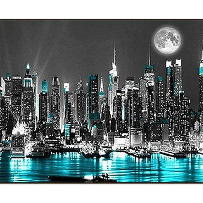Алмазна мозаїка New York City (30х40 см), бренду Strateg - KUBIX